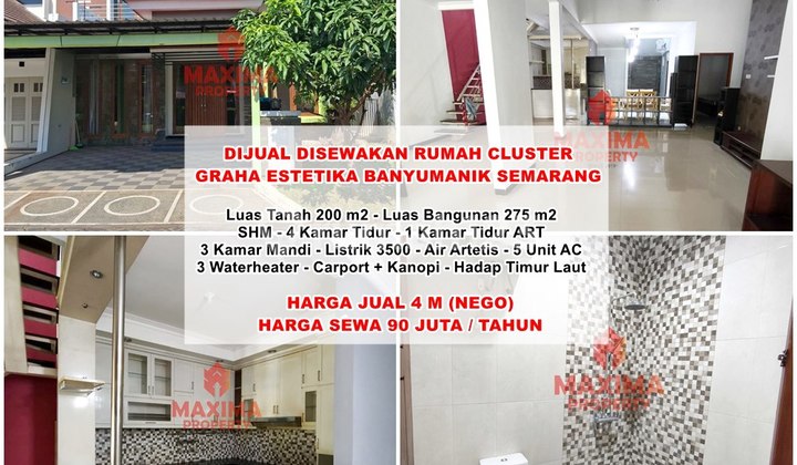 Disewakan Rumah Bagus Graha Estetika Tembalang Semarang, Siap Huni 1