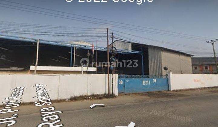 Gudang Luas 2200 M2 Di Pinggir Jalan Puri Persada Raya ,sindang Mulia, Cibarusah, Bekasi B 8