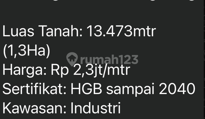 Tanah,Legok Dijual.. Kawasan Industri Tanah,Legok Dijual.. Kawasan Industri