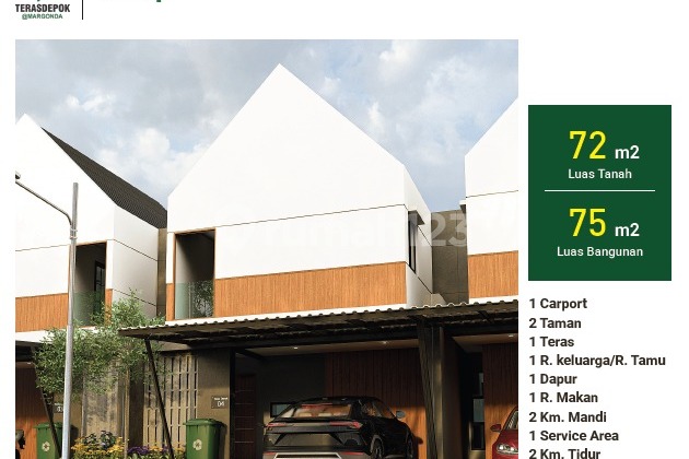 Rumah Brand New 2 Lantai di Margonda Rumah Brand New 2 Lantai di Margonda