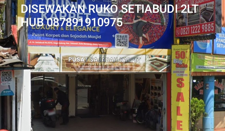 Shop House for Rent 2 Floors Setiabudi Near NH and Gegerkalong Before the Traffic Light