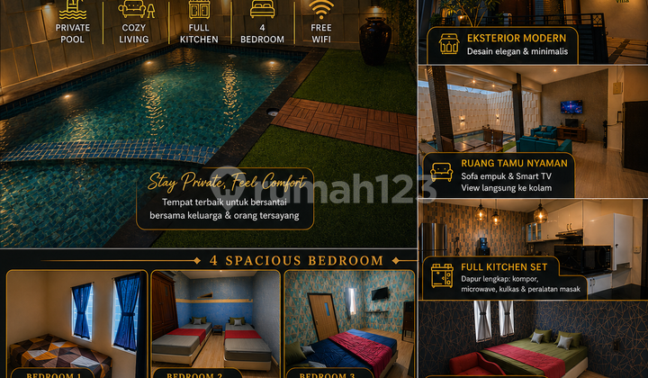 4 Bedroom House/Villa, Private Pool, Fully Furnished