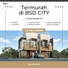 Rumah Izzi BSD Sinarmas Land - Hunian Stylish di Tengah BSD City Dijual Hanya 1Man Rumah Izzi BSD Sinarmas Land - Hunian Stylish di Tengah BSD City Dijual Hanya 1Man