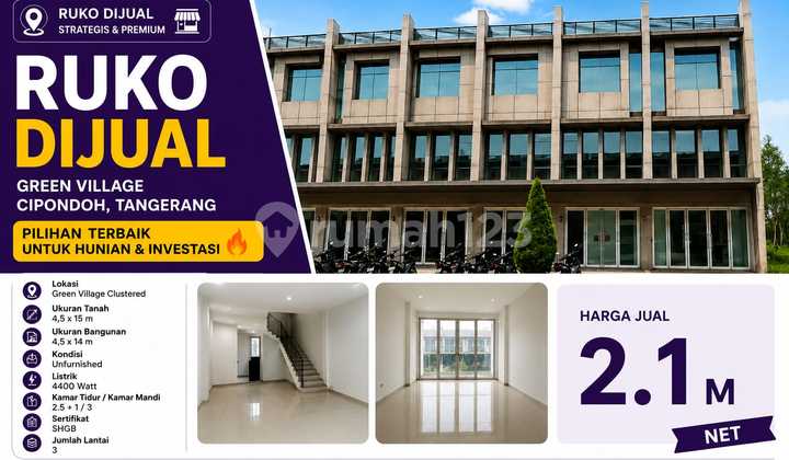 Shop House for Sale - Green Village Cipondoh, Tangerang Shop House for Sale - Green Village Cipondoh, Tangerang