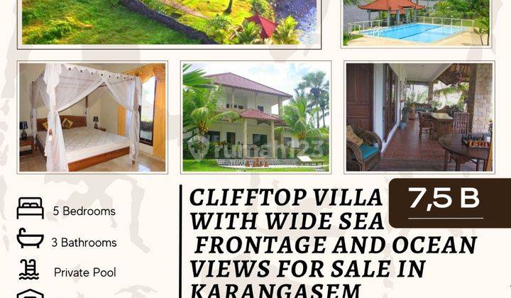 Clifftop Villa With Wide Sea Frontage And Ocean View For Sale In Karangasem  1