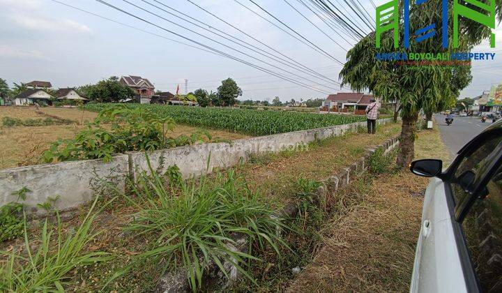 Tanah strategis pinggir jalan raya pengging boyolali 1