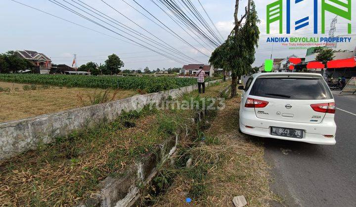 Tanah strategis pinggir jalan raya pengging boyolali 2