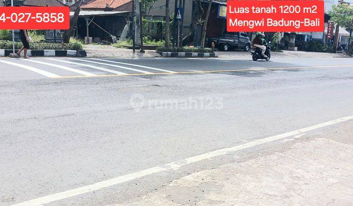 Dijual tanah 1200 m2 di Mengwi Badung Bali  1