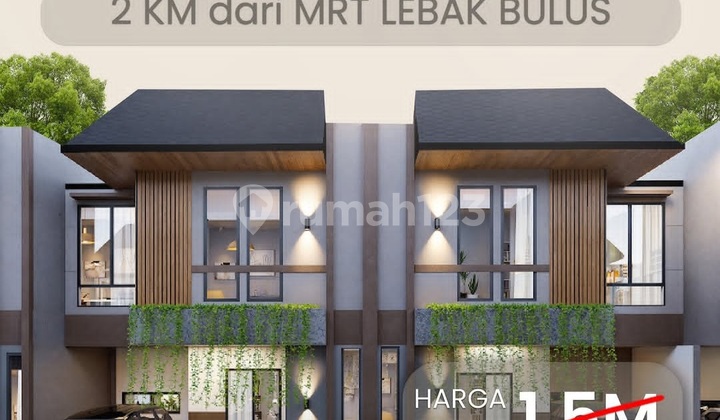 Rumah 2 Lantai di Rempoa Ciputat Dekat Tol dan MRT Lebak Bulus