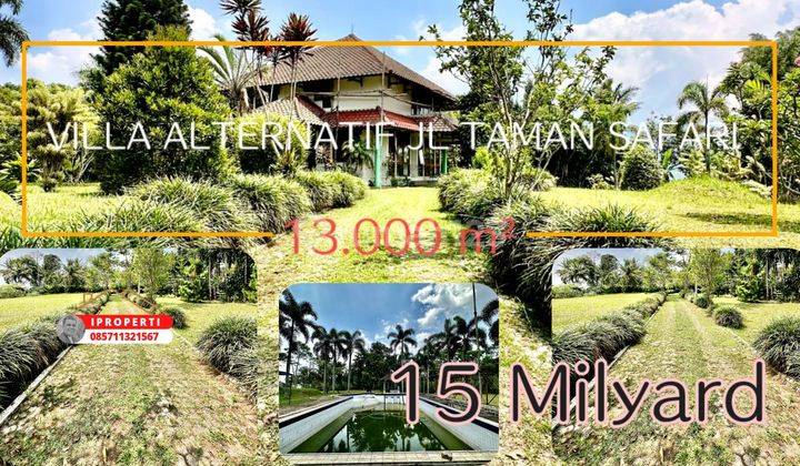 Villa layak huni dijual hanya hitung tanahnya saja di megamendung jln alternatif taman safari 1