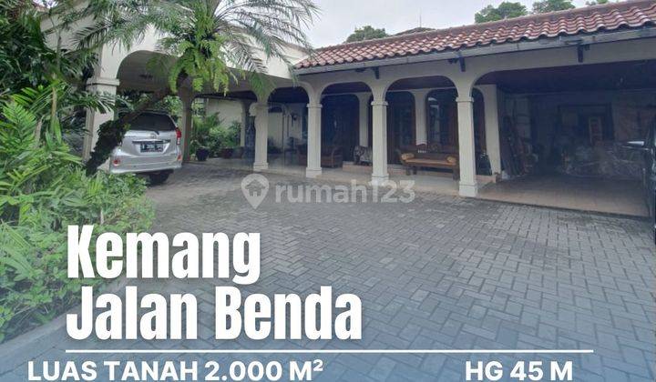 Rumah siap huni di kemang selatan jalan benda luas 2000 m² harga 45 milyard 1