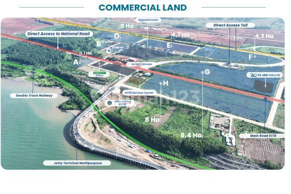 Commercial Land Area for Shophouses in Grand Batang City KITB