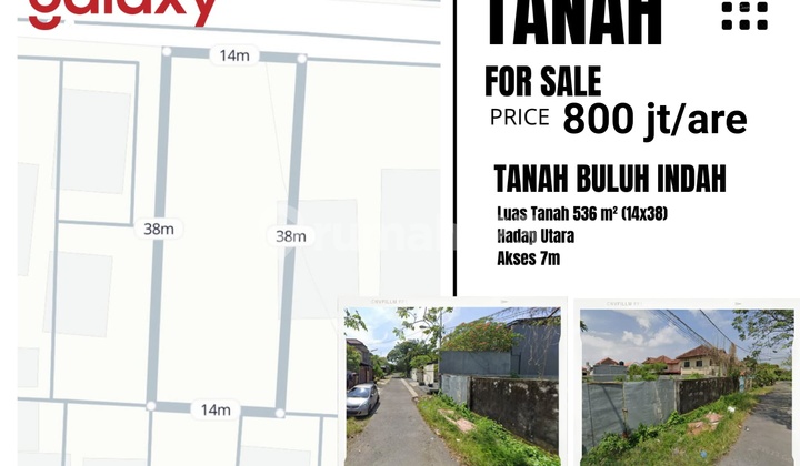 Tanah Area Buluh indah Denpasar 