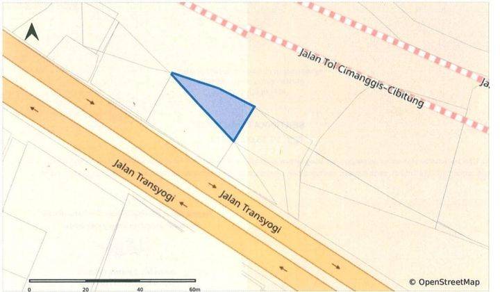 Kavling Komersial. Jl Alternatif Cibubur Gunung Putri Bogor. Lokasi Pinggir Jalan. Cocok Untuk Usaha. 2