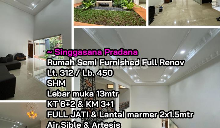  Turun Harga, Termurah, Rumah Singgasana Pradana, Full jati dan marmer 1