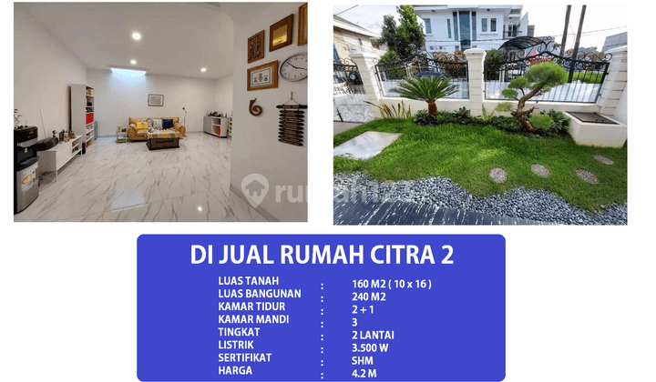 Rumah Bagus SHM di Citra Garden 2, Jakarta Barat 2