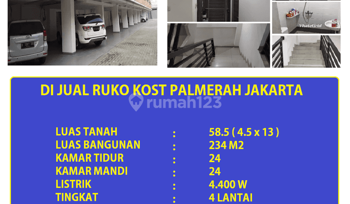 di Jual Ruko Kost 24 Kamar Tidur Rawa Belong Jakarta Barat 2