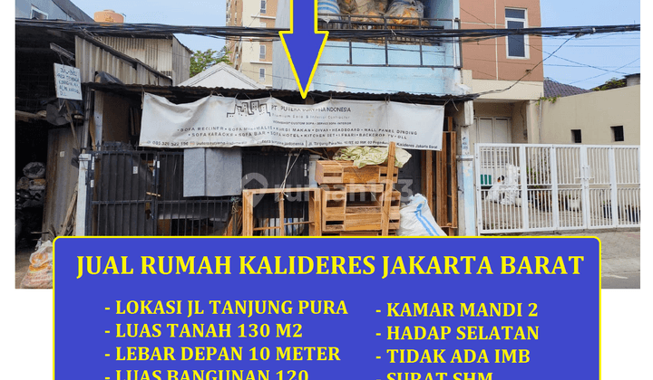 Jual Rumah di Jl Tanjung Pura Kalideres Jakarta Barat 1