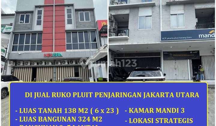 di Jual Ruko 3 Lantai Pluit Karang Utara Jakarta Utara 1