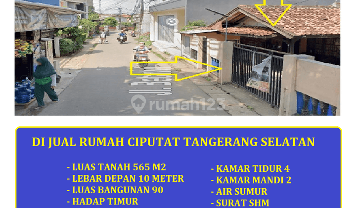 Jual Rumah di Jl Betawi 1 Jombang Ciputat Tangerang Selatan 1