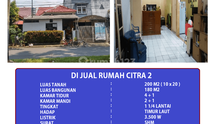 di Jual Rumah Citra Garden 2 Kalideres Jakarta Barat 1