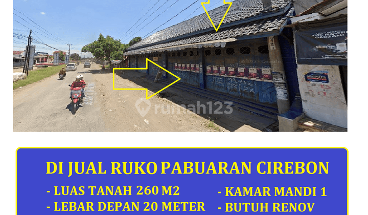 Di Jual Ruko Jl Pangeran Sutajaya Waled Pabuaran Lor Cirebon 1