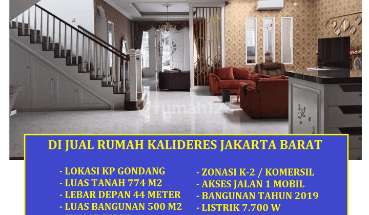 jual Rumah Bagus luas 700 meter SHM di Kp Gondang kalideres Jakarta Barat 1