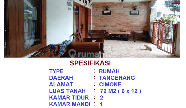 Di Jual Rumah Perum Cimone Tangerang 1