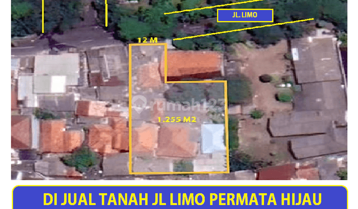 di Jual Tanah 1000 Meter Jl Limo Permata Hijau Kebayoran Lama Jakarta Selatan 1