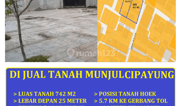 di Jual Tanah Luas 700 Meter Jl Subali Munjul Cipayung Jakarta Timur 1