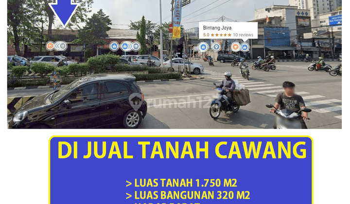 di Jual Tanah 1700 Meter Jl Raya Otista Cawang Jakarta Timur 1