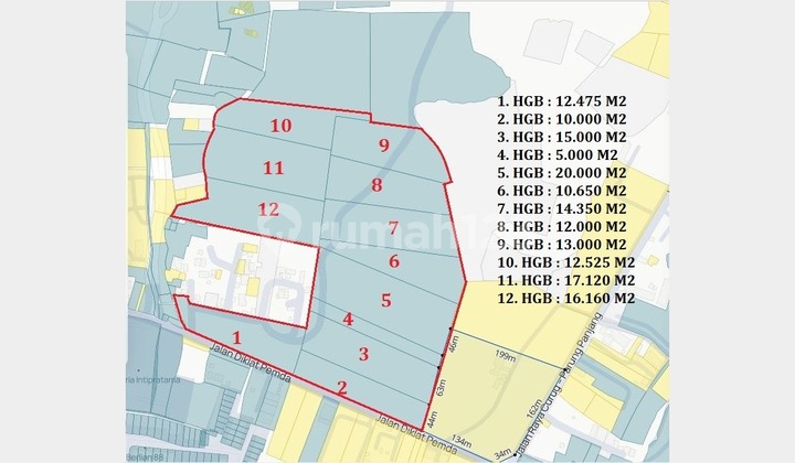 Jual Tanah 15 Hektar di Karawaci Legok Tangerang