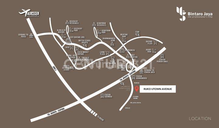 Ruko Strategis Di U Town Avenue Bintaro Jaya Dekat Stasiun 2