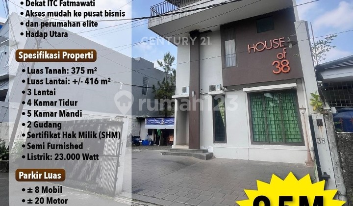 Dijual Gedung Strategis Cocok Untuk Kantor Atau Kos Di Cipete Dijual Gedung Strategis Cocok Untuk Kantor Atau Kos Di Cipete