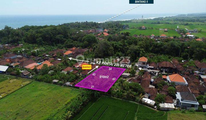 Tanah di Kelating Tabanan 910m2 , Suasana Pedesaan , Dekat Pantai 2