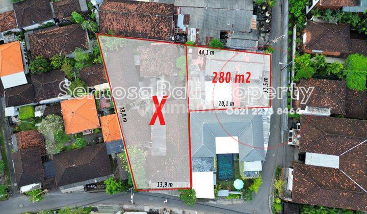 Tanah disewakan 30 tahun 280m² Sanur Bali 1