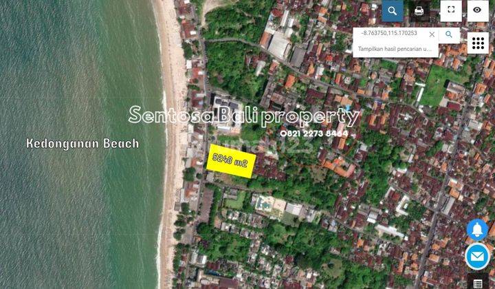 Cheap Land 5248m², Beachfront at Kedonganan Beach Jimbaran Bali 1