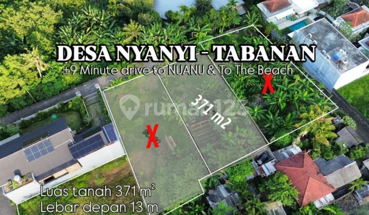 Tanah istimewa di Desa Nyanyi Beraban Tabanan ,9 menit ke Nuanu / Pantai Tanah istimewa di Desa Nyanyi Beraban Tabanan ,9 menit ke Nuanu / Pantai