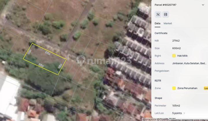 600m² Land in Nuansa Utama Taman Grya Jimbaran 2