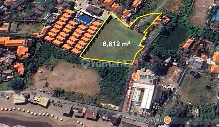 Tanah Dekat Pantai 6612m² di Batu Belig Kerobokan Bali 1