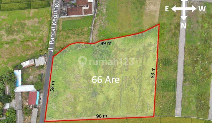 Freehold Land Sale 6600m² In Kedungu Tabanan Bali 2