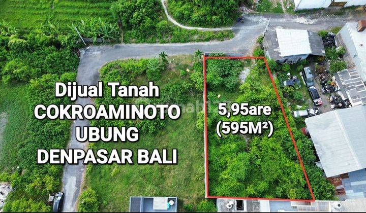 Tanah 595m² di Cokroaminoto Ubung Utara Denpasar 2