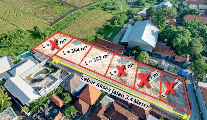 Tanah di Padonan Dekat Canggu , cocok untuk Villa 1