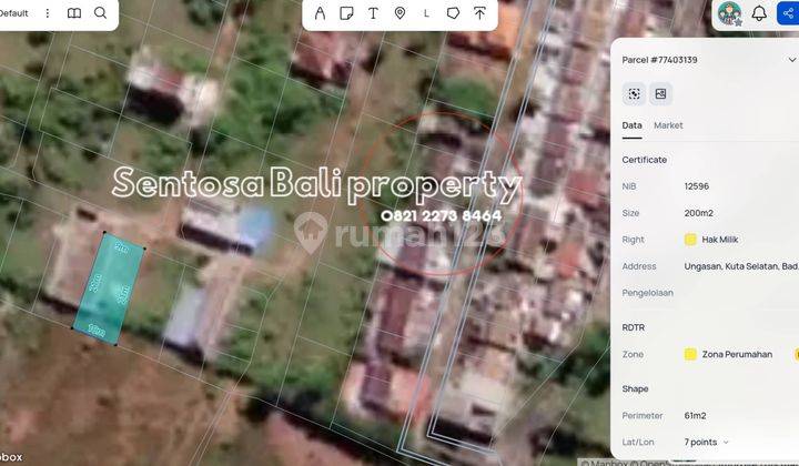 Land 200m² in Masuka Ungasan Bali Sea View, Villa Environment 2