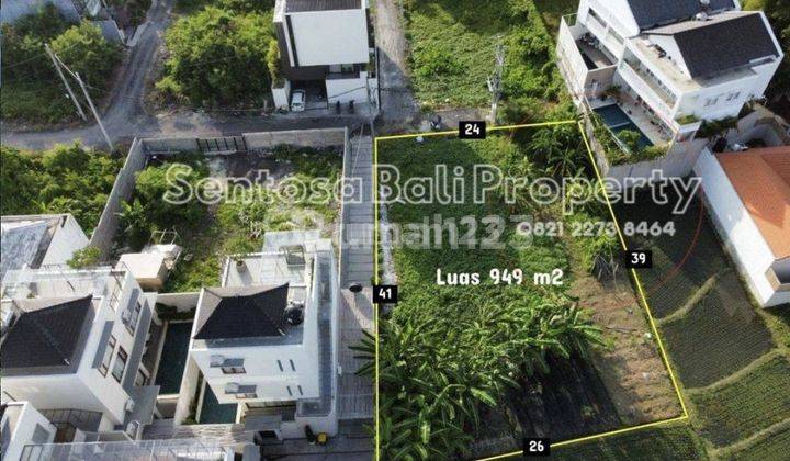 Tanah murah 949m² di Berawa Canggu - Lingkungan Villa 