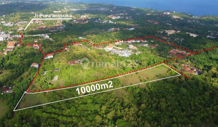 Tanah Ocean View Luas 1 Hectar di Ungasan , Cocok Untuk di Kavling 2