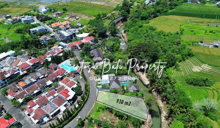 River side & rice field View - Green lot Munggu 930m2