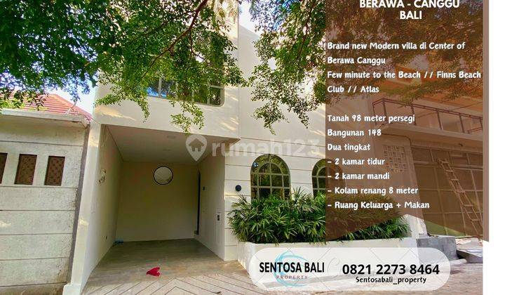 Brand New 2 Bedrooms Villa 98m² di Berawa Canggu 1