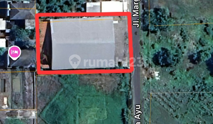 Land with Warehouse Building in Marga Ayu Nakula Sunset Road.