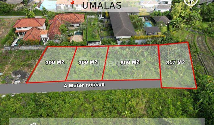 Plot of Land in Bumbak Umalas 300 500m², Yellow Area 1